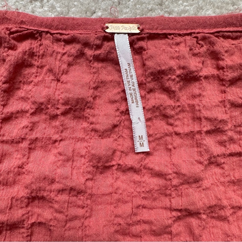Free People Maria Embroidered Lace Inset Boho Top - Picture 9 of 11